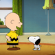 Snoopy and Charlie Brown.